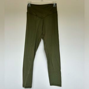 Aerie Cross Waist Leggings Green